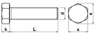 Bulong Đầu Lục Giác Thép Đen 8.8 DIN933 Ren Suốt - Ảnh 3