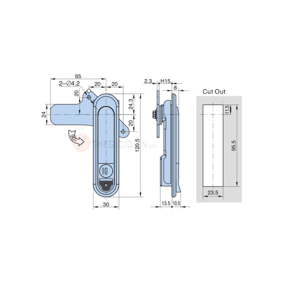 Khóa tủ điện AB301-2-1 - Ảnh 4