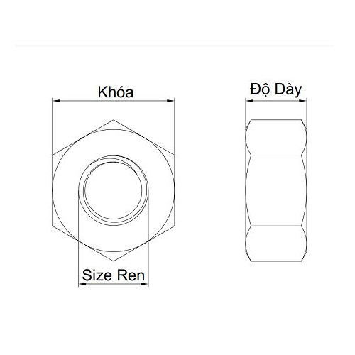 Tán Thép Đen 8.8 DIN934 M36 - Ảnh 3